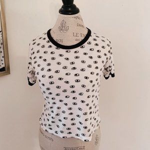 VINTAGE RARE BRANDY MELVILLE EYE GRAPHIC TEE